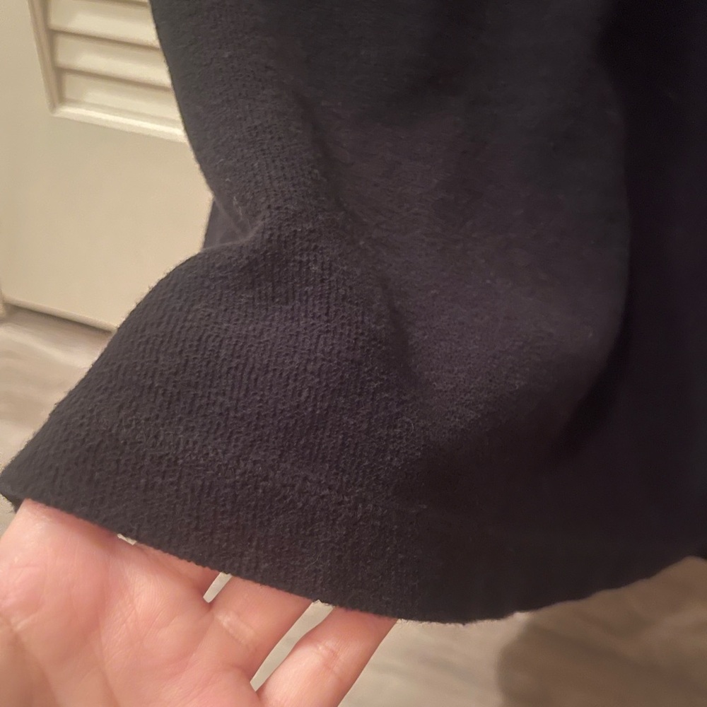 Theory Small Terry Cloth Black Shirt - image 4